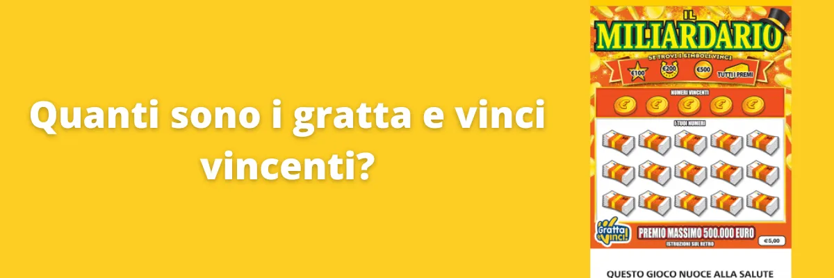 Quanti Sono i Gratta e Vinci Vincenti?