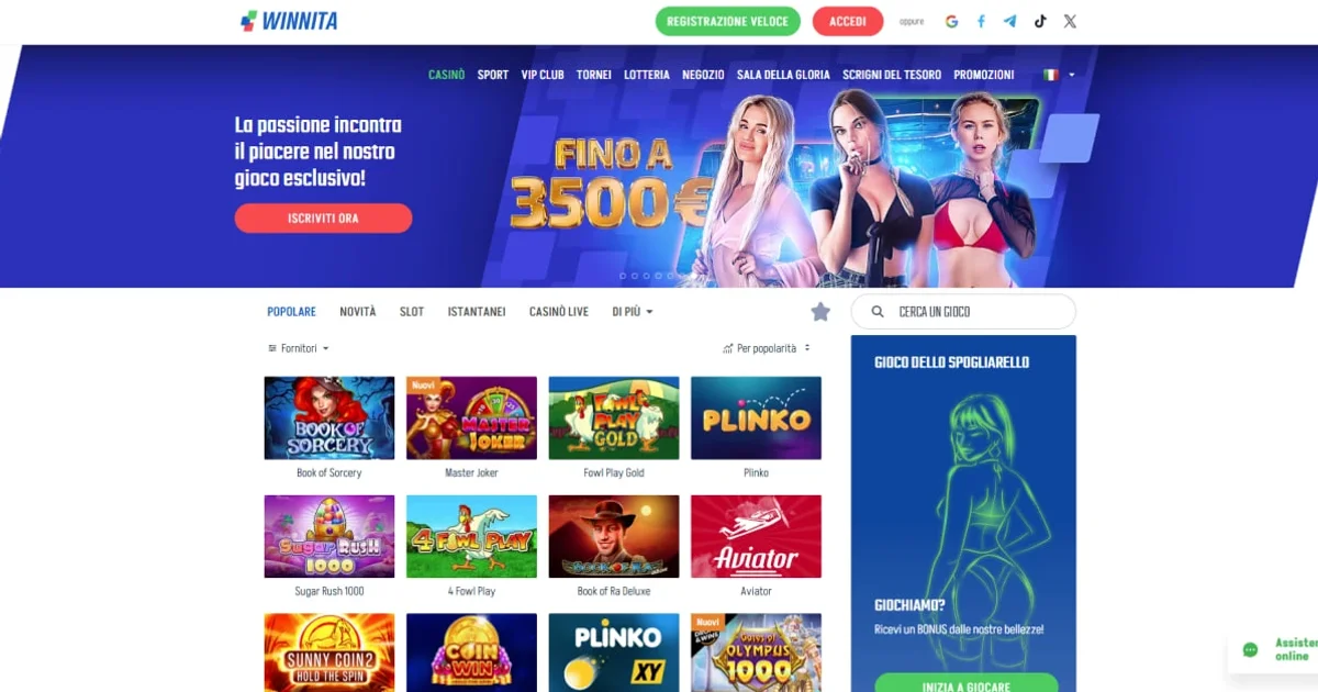 Winnita Casino Recensione Completa per Giocatori Italiani 2 Winnita Casino Recensione