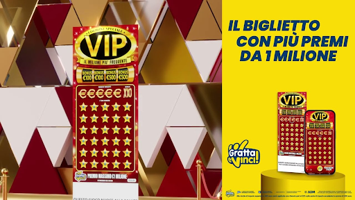 Gratta e Vinci, a Senise vinto un milione di euro con l’Edizione Speciale VIP 1 Gratta e Vinci, a Senise vinto un milione di euro con l’Edizione Speciale VIP